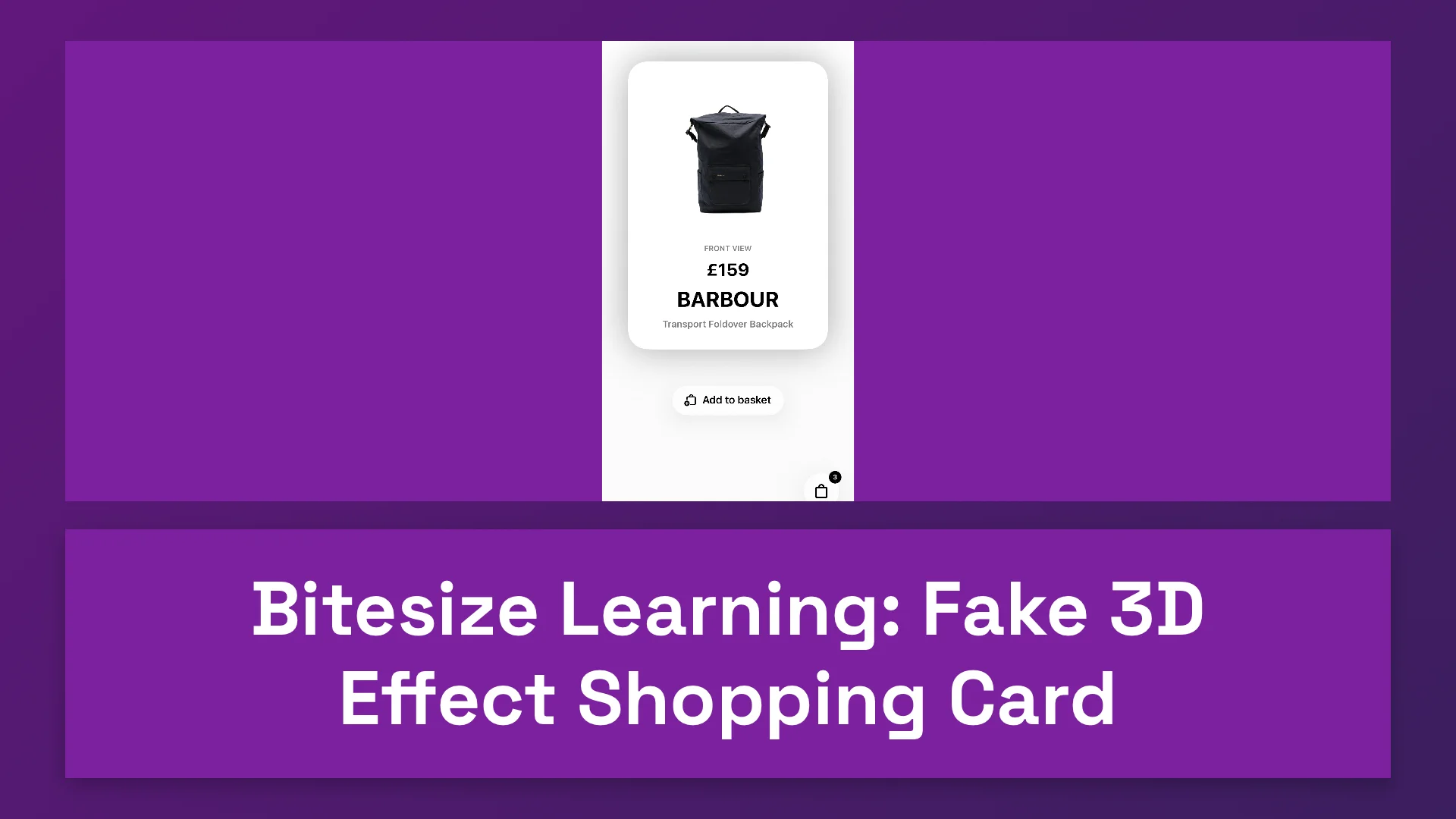 Bitesize Learning: Fake 3D Card